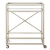 Wilson 30'' Wide Rectangular Bar Cart in Satin Nickel