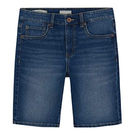 Lucky Brand Boys' Classic Fit Denim Shorts, 5-Pocket Style, Zipper Fly & Button Closure, Pacific, 8