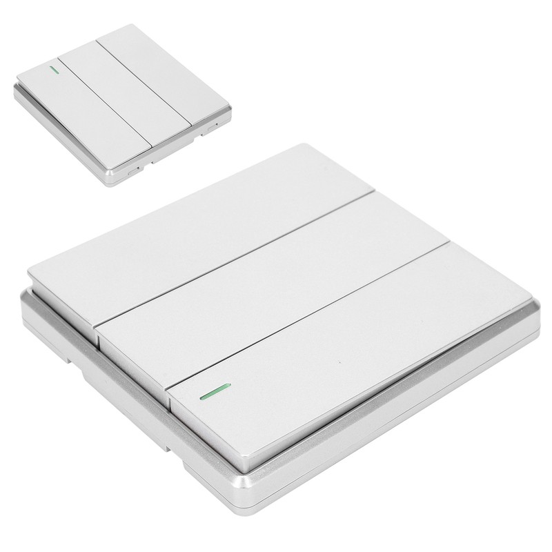 TDL‑9987‑3 Wireless Switch Remote Control 3 Button Panel Wall Mounted