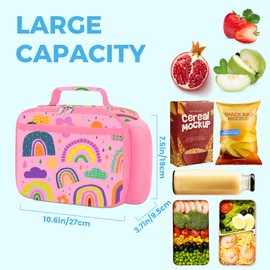 RLGPBON Kids Lunch Bag,Insulated Lunch Box for Girls Boys,Lunch Bag Toddler Teen,School Daycare Cute Travel bags