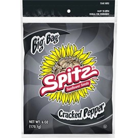 Spitz Cracked Pepper Flavored Sunflower Seeds 6oz Pack of 1 Nut and Seed Snack