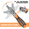 Noosverl 38-Piece 1/4 Inch Orange Ratchet Tool Set, Ratchet Wrench