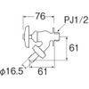 SANEI Y80J-13 Sprinkler Faucet for Irrigation Hose Connection Nominal 13
