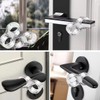 6pcs Door Handle Buffers, 8-Shaped Transparent Door Stopper Latch, Door