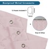 Lecloud Blush Pink Boho Shower Curtain 72x84 Inches, Modern Plaid