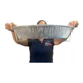 NALI FOIL Charola Pavera *con Base* Rectangular / Ovalada *facturamos*