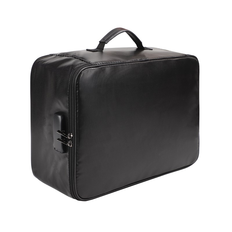Fireproof File Document Bag Safety Organizer Zipper Closure Fire &