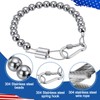 Lechansen Flag Pole Accessories Parts, Heavy-Duty Beaded Retainer Ring with