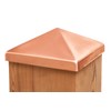 Solid Copper 6x6 Pyramid Cap - Designed to Fit Over