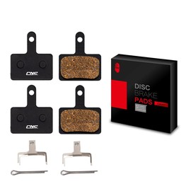 2 Pairs CNC Brake Pads for Shimano B01S, for Tektro, (Resin / Organic / Semi-Metallic / Silver)