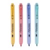 APLI 18933 - 4 Piece Pastel Retractable Chisel Tip Highlighter