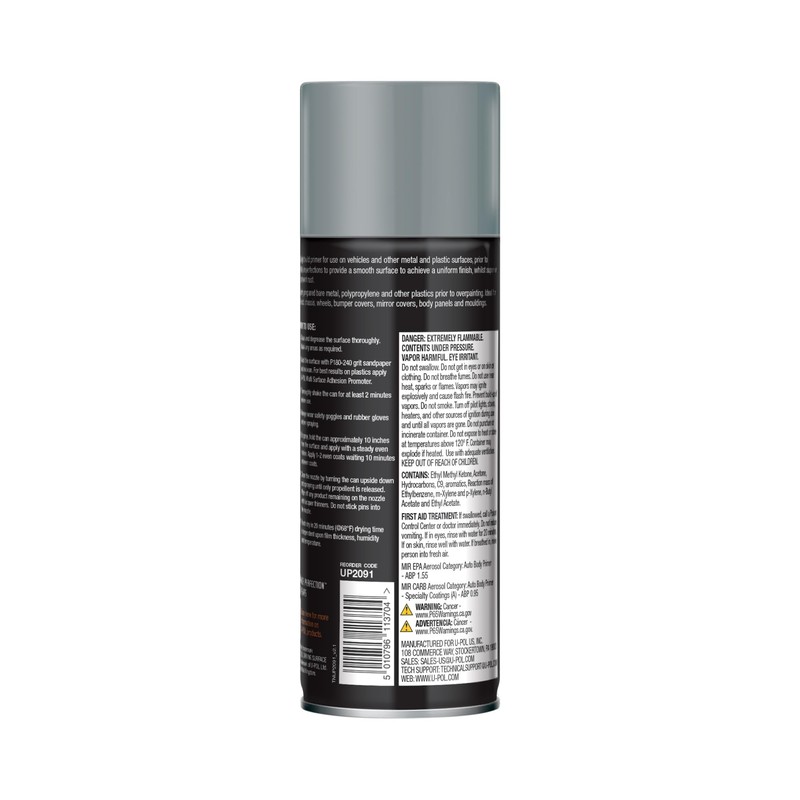 U-POL Filler Primer, Multi-Use, Strong-Hold Vehicle Primer Spray With Anti-Rust