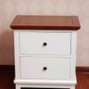 JUSTMAE 4 PCS Cabinet Knobs, Ceramic Round Mushroom Drawer Knobs