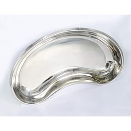 OdontoMed2011 Kidney Tray Basin Emesis Stainless Steel Premium-Grade Dental Utility Dish Heavy Duty Reusable containers Mixing Organizers (X-Large (12 Inch))
