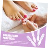 Outanaya 8Pcs Ergonomic Nail Cleaning Brushes Transparent for Fingernail Dust