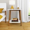Max & Lily Nightstand, Mid-Century Modern Solid Wood Nightstand, Side