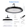 WOWSPEED 2 Packs 100W LED High Bay Light with US