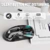 Wireless Gaming Mouse With Full Transparent Design,Double Mode 2.4G/Bluetooth Mouse,3D