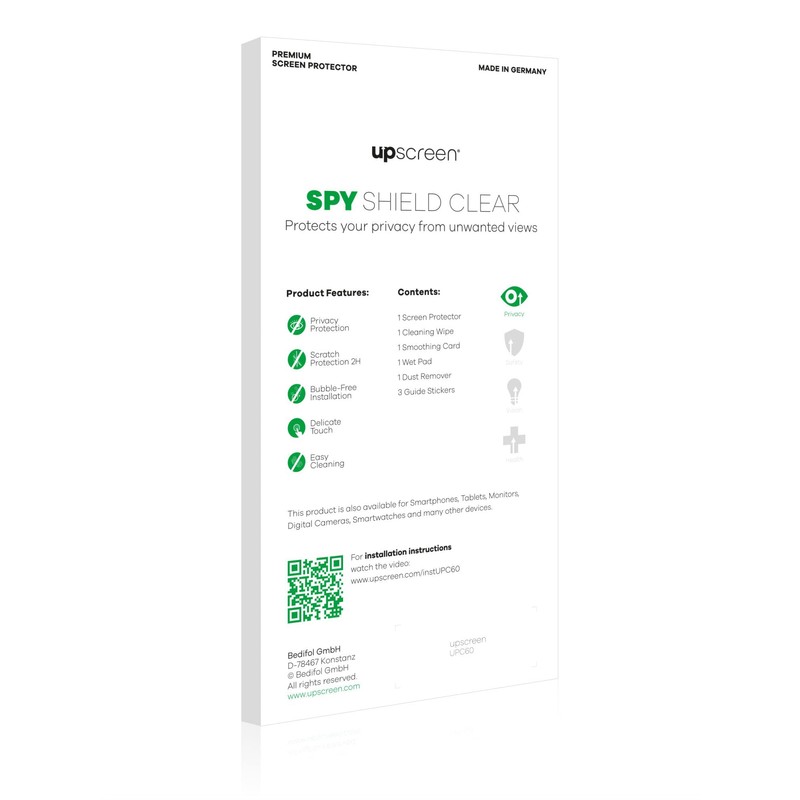 upscreen Privacy Screen Protector compatible with FiiO JM21 - Anti-Spy