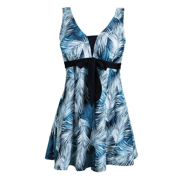 Ecupper Womens One Piece Swimdress Plus Size Shaping Body Swimsuits