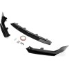 Front Bumper Lip Splitter Kit Painted Gloss Black For 2018-2020