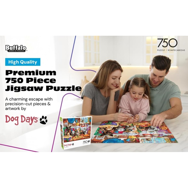 Buffalo Games - Pizza Time Pups by Brigid Ashwood 750