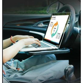 XUKEY Car Steering Wheel Tray Table Coffee Drink Holder Laptop Stand Eating Food Desk