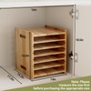 HAIDAIYA 7 Tiers Cookie Sheet Organizer for Cabinet, Wooden Tray