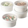 LE TAUCI Ramekins with Lids, 12 oz Ramikin Set for