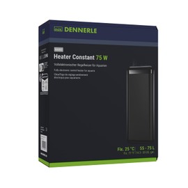 Dennerle Nano Heater Constant 75 W - Fully Electronic Control Heater for Aquariums from 55-75 Litres