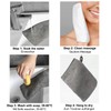 PHOGARY Pack of 10 Face Cloths Wash Mitt Flannel Removal