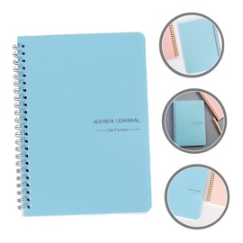 Operitacx Notizbuch Notizblock Notizblöcke kleine spiralblöcke Schulheft kleiner spiralblock notebooks the notebook schülerkalender Planungshandbuch Notizbücher für die Arbeit pp Blue