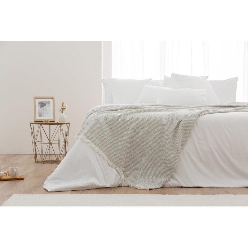 Todocama - Extra Soft Cotton Blanket with GOFRE Design, Multipurpose