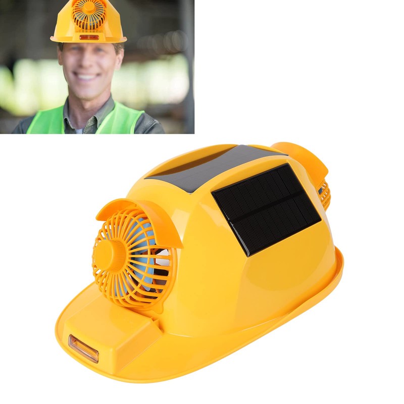 Miskall Hard Hat, Smart Construction Hard Hat, Double Fan Helmet