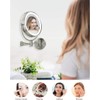 OVENTE Wall Mounted Lighted Makeup Vanity Mirror, 9" Hard Wired