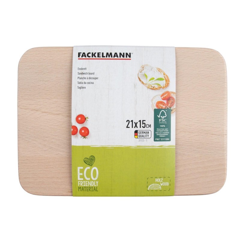 Fackelmann 31123 Fair FSC Chopping Board Beech 21 x 15