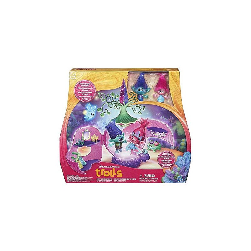 Hasbro B6560EU4 Trollstadt - Poppys Krönungssaal Spielset