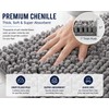 3 Piece Super Absorbent Quick Dry Chenille Bath Mats Set