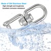 PATIKIL Double End Swivel M8 Working Load 475kg/1047lbs 304 Stainless