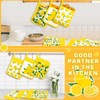 6 Pcs Pot Holders for Kitchen Heat Resistant Yellow Lemon