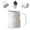 Watchget Stainless Steel Milk Frothing Pitcher 15oz/450ml, Espresso Streaming Pitcher,