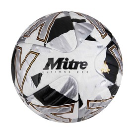 Mitre Ultimax Evo Football | Professional Ball | Responsive Hyperfoam Technology, White/Silver/Black, 5