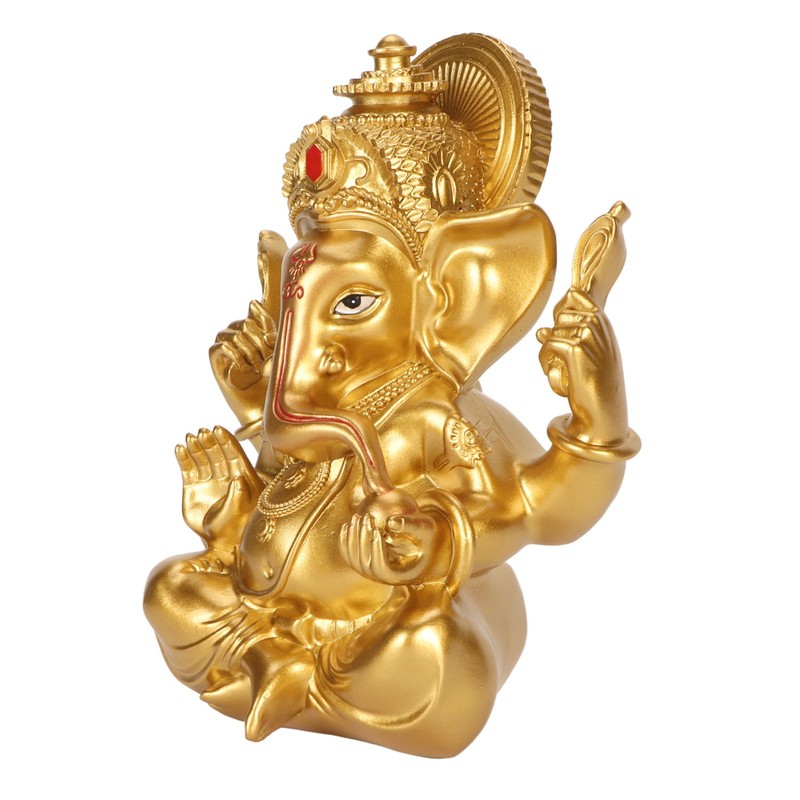 Indian Ganesha Statue Elephant Hindu God Sculpture Resin Decorative Indian