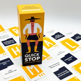 ATM Gaming Quickstop - The Letter Duel - Card Game for Teenagers and Adults - Fast and Crazy - 2 to 7 Players - Card Game from 10 Years - Family Game
