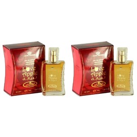 Al Rehab LOVE APPLE 50mL Al Rehab Perfume Natural Spray EDP Arabian Fragrance (2 Pack)