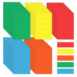 THXFUNAREA Pack of 500 Hanging Files Signs Labelling Signs Hanging Files Accessories Signs for Full View Tabs Hanging Pockets A4 Hanging Bag Hanging File 5 Colours