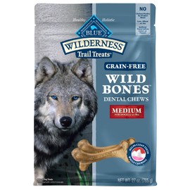 Blue Buffalo Wilderness Wild Bones Grain Free Dental Chews Dog Treats