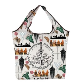 CMNIM R-ngs Movie Inspired Gift I Am No Man Shopping Bag É-wyn Quote Folding Tote Bag Fantasy Book Reader Merch (I Am No Man F TE)