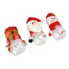 3pcs Christmas Candy Jars Transparent Clear Plastic Biscuits Jars Decorative
