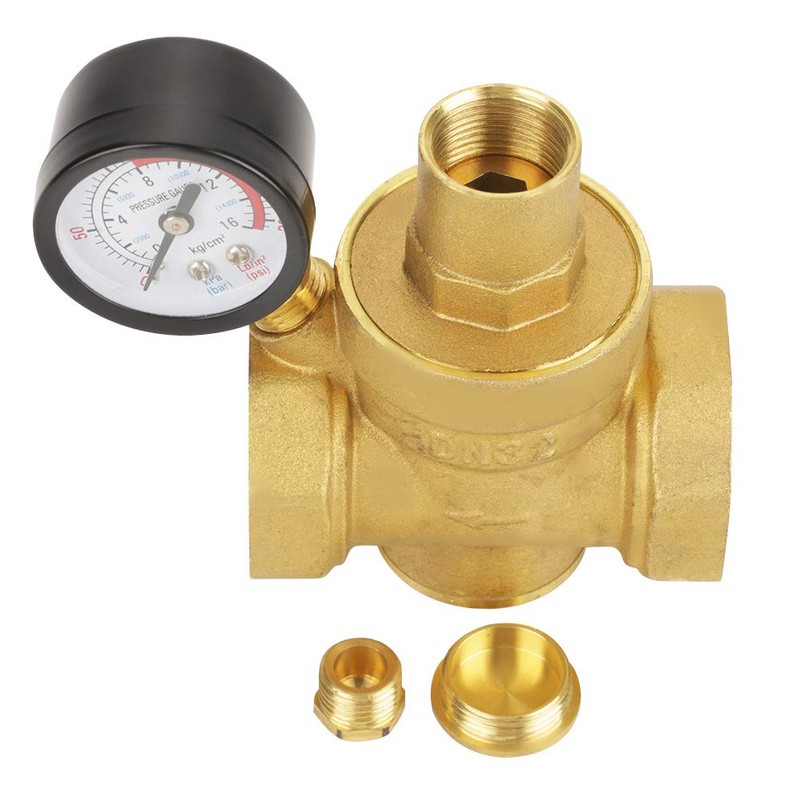 DN32 Pressure Reducers, 1-1/4inch Brass Valve with Pressure Limiter 1-1/4''